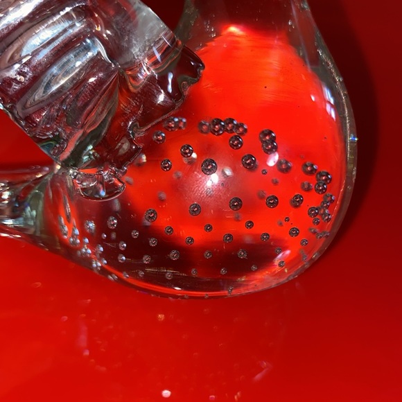 Clear Bubble Art Glass Paperweight Light Catcher - Picture 3 of 7